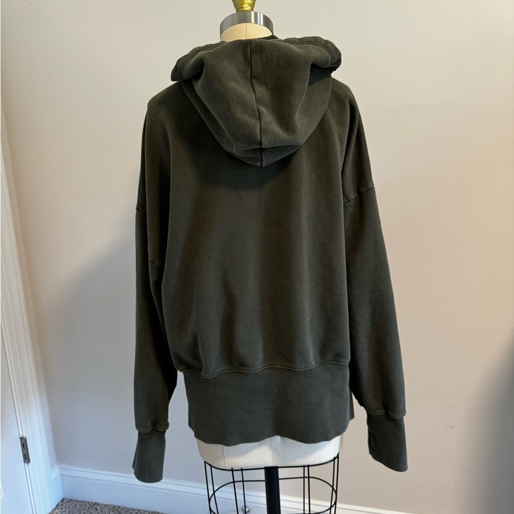 Olive Green Aerie Offline Hoodie - Picture 5 of 5